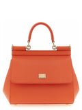 Dolce & Gabbana Orange Calfskin Handbag