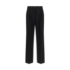 Dolce & Gabbana Black Virgin Wool Casual Pants