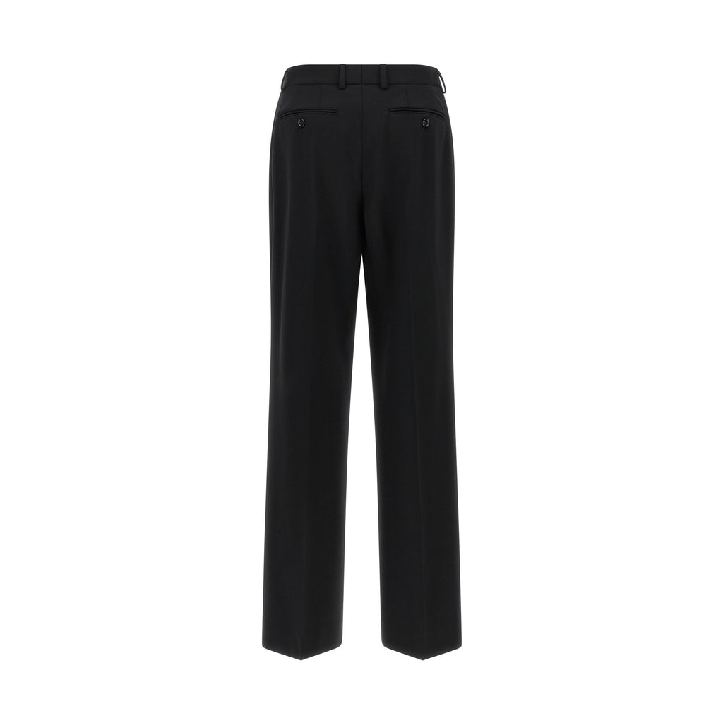 Dolce & Gabbana Black Virgin Wool Casual Pants