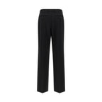 Dolce & Gabbana Black Virgin Wool Casual Pants