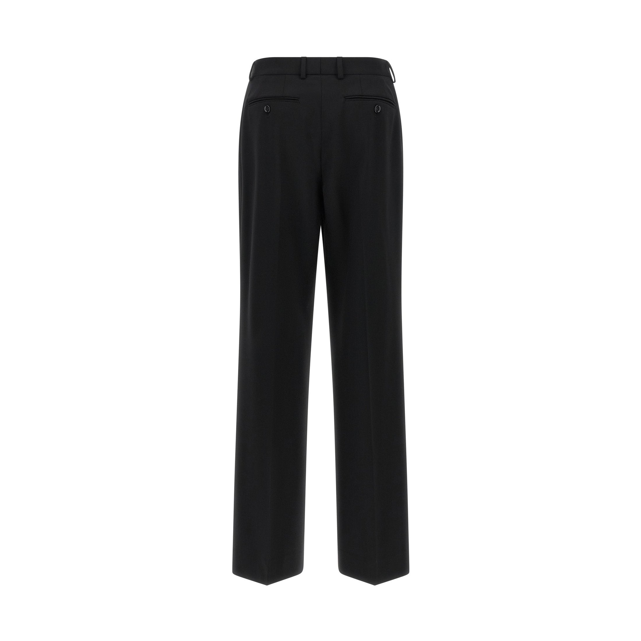 Dolce & Gabbana Black Virgin Wool Casual Pants