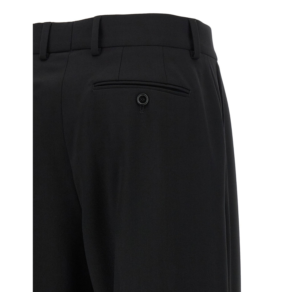 Dolce & Gabbana Black Virgin Wool Casual Pants