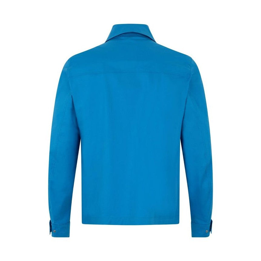 Herno Blue Cotton Full-Length Jacket