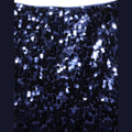 Dolce & Gabbana Blue Sequin High Waist PencilCut Midi Skirt