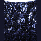 Dolce & Gabbana Blue Sequin High Waist PencilCut Midi Skirt