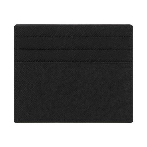 Prada Black Calf Leather Bos Taurus Wallet