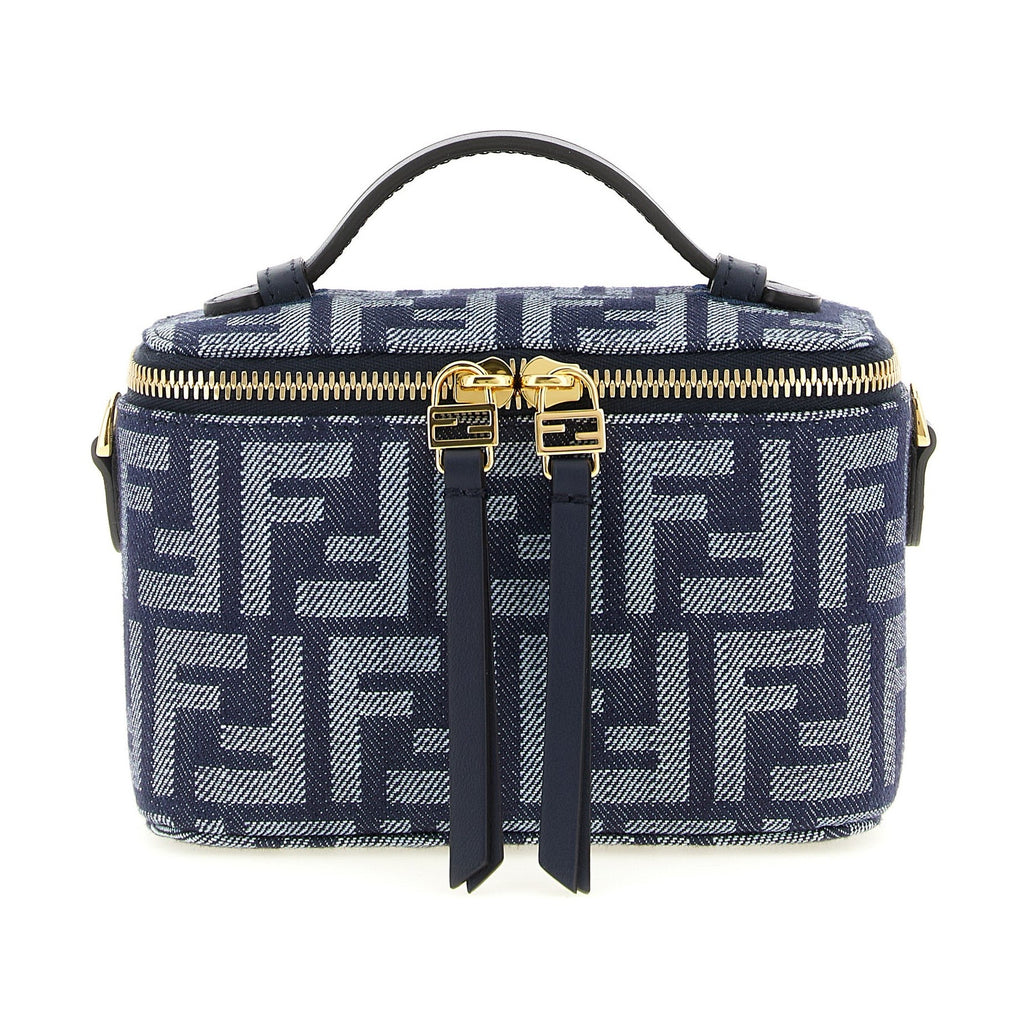 Fendi Blue Cotton Handbag