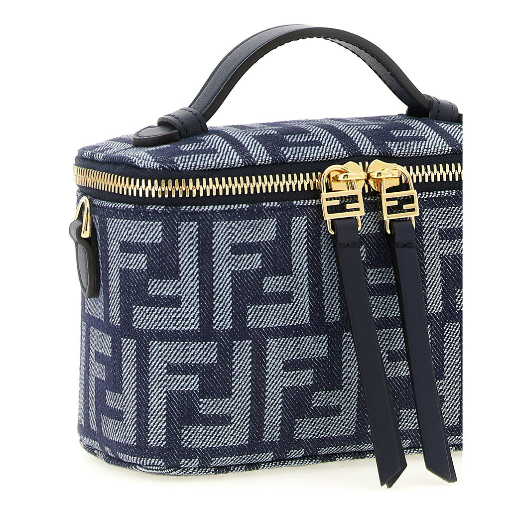 Fendi Blue Cotton Handbag