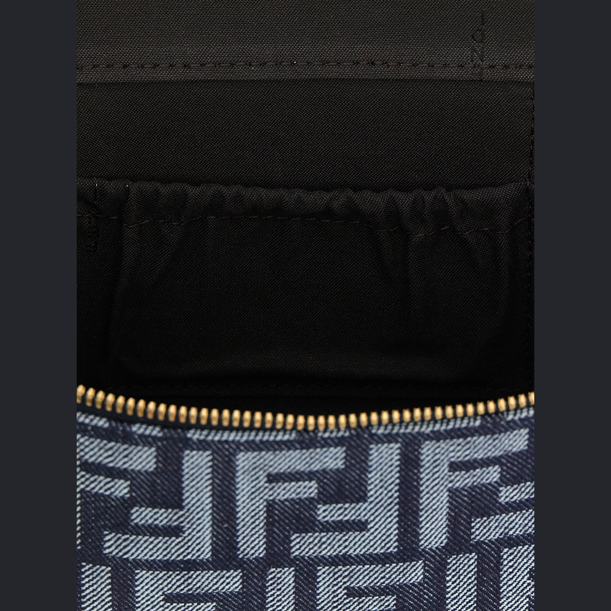 Fendi Blue Cotton Handbag