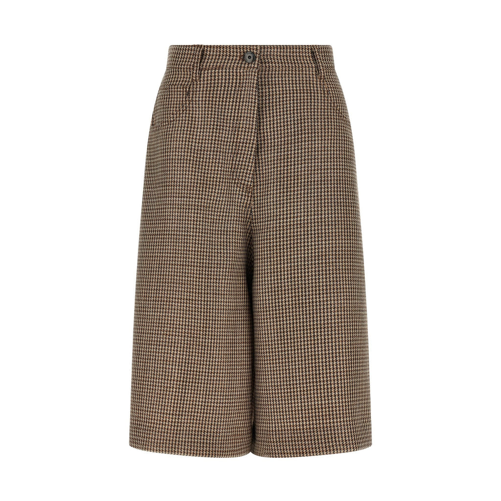 Brunello Cucinelli Brown Virgin Wool Bermuda Shorts