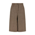 Brunello Cucinelli Brown Virgin Wool Bermuda Shorts