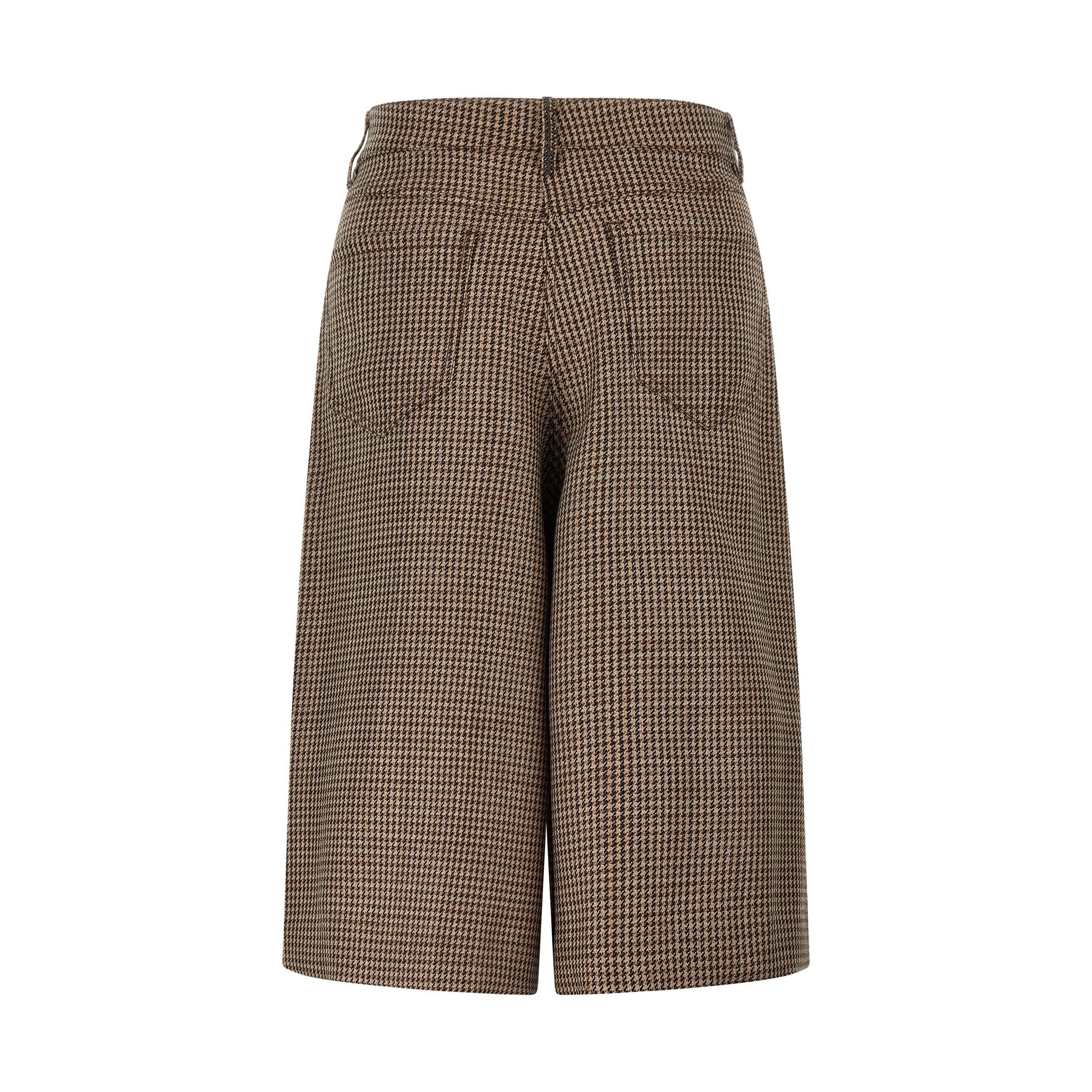 Brunello Cucinelli Brown Virgin Wool Bermuda Shorts