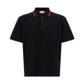 Versace Black Cotton Polo Shirt