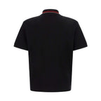 Versace Black Cotton Polo Shirt