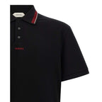 Versace Black Cotton Polo Shirt