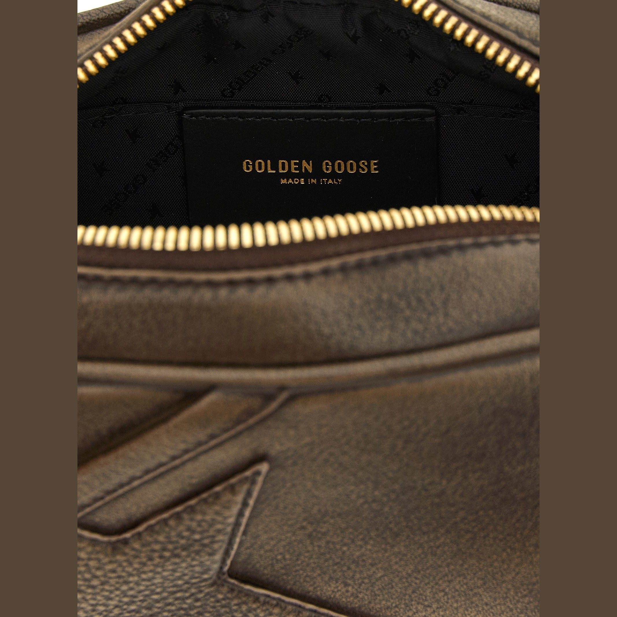 Golden Goose Brown Cowhide Clutch Bag