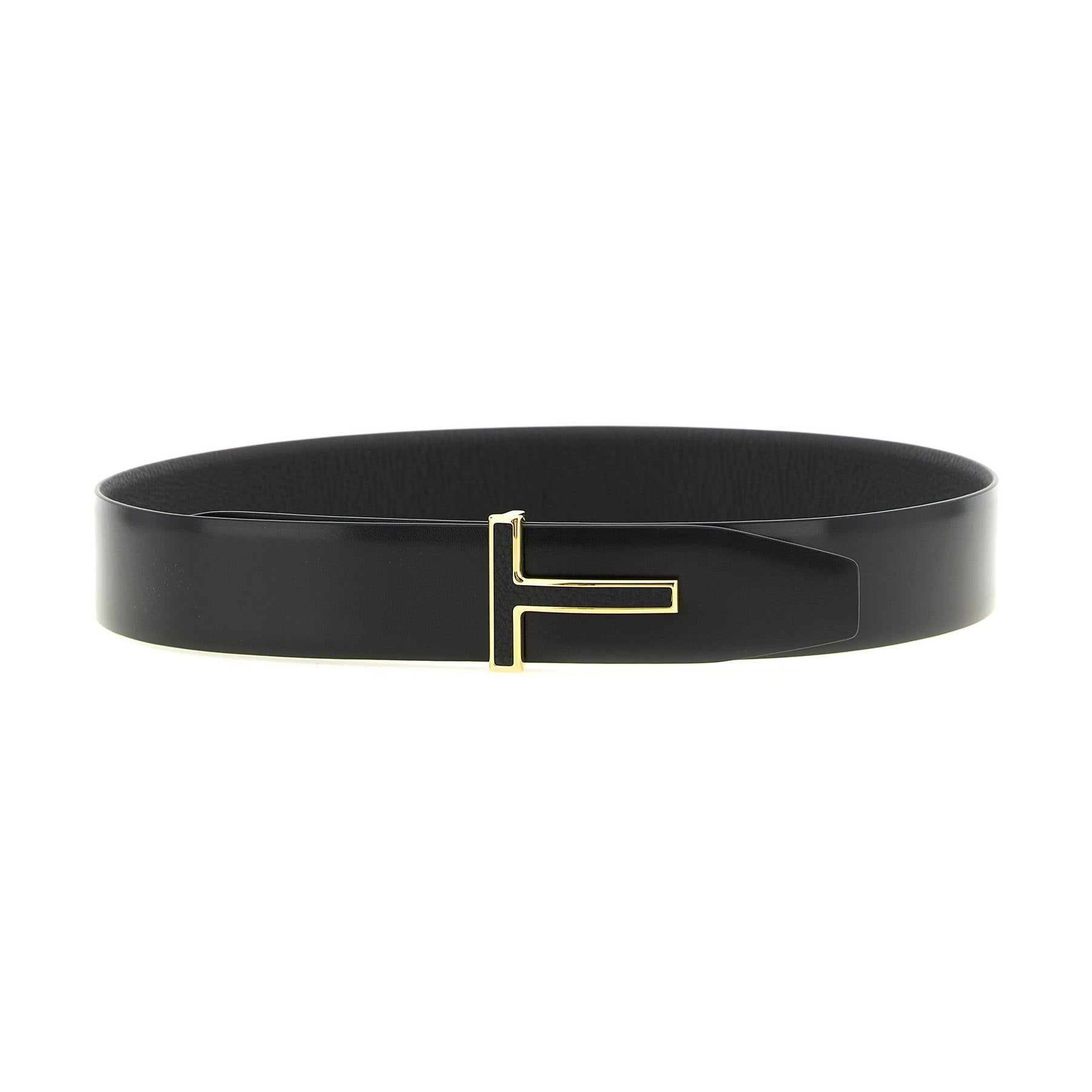 Tom Ford Black Calfskin Regular Belt