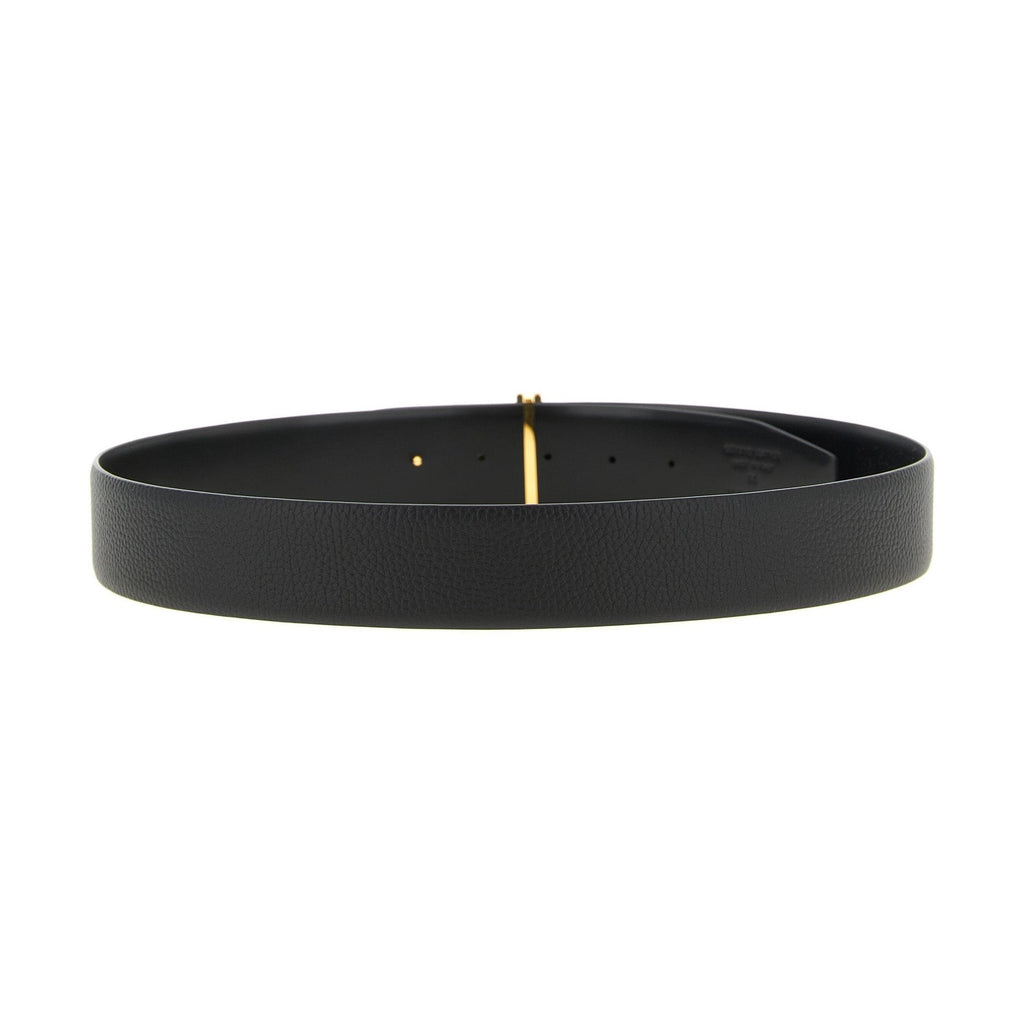 Tom Ford Black Calfskin Regular Belt