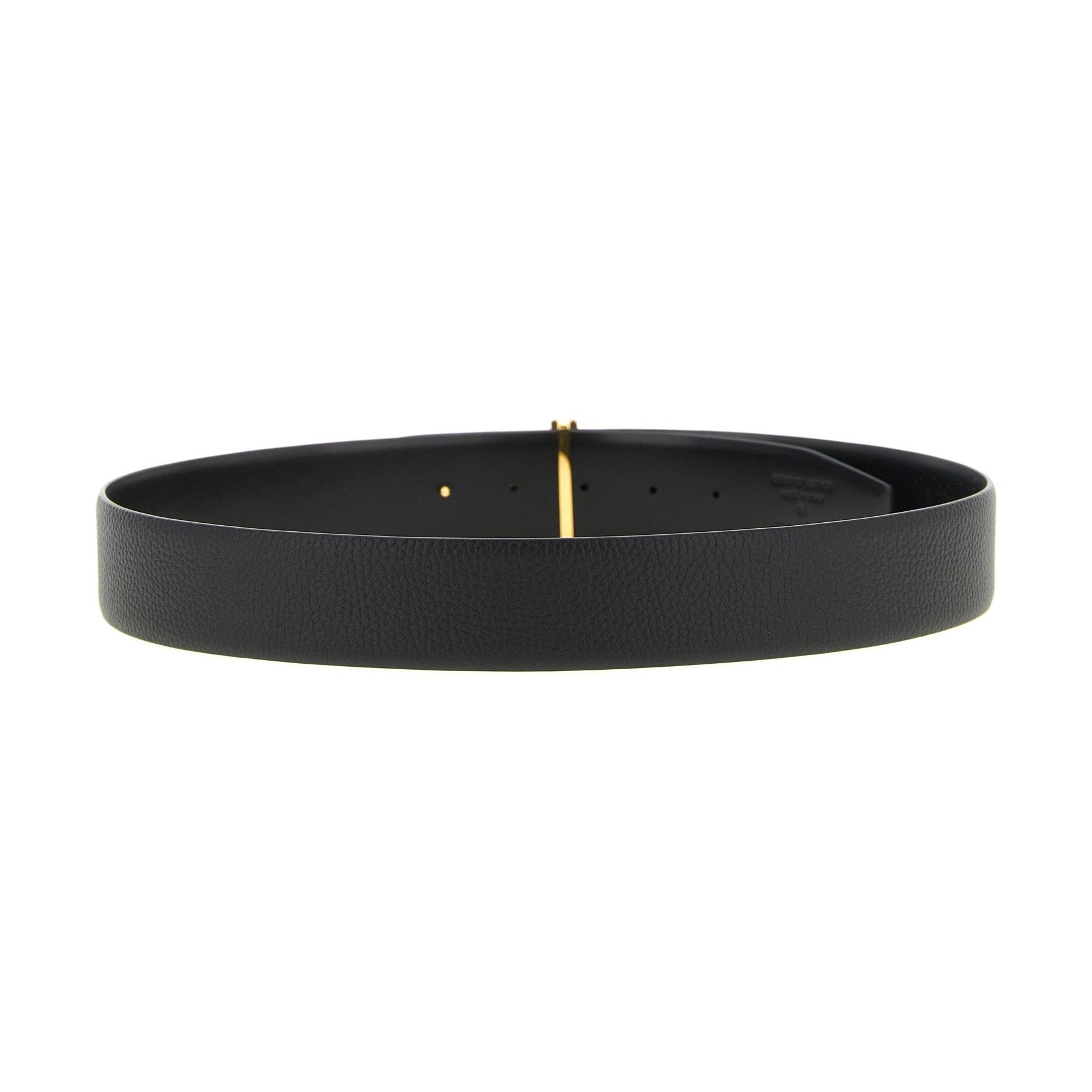 Tom Ford Black Calfskin Regular Belt