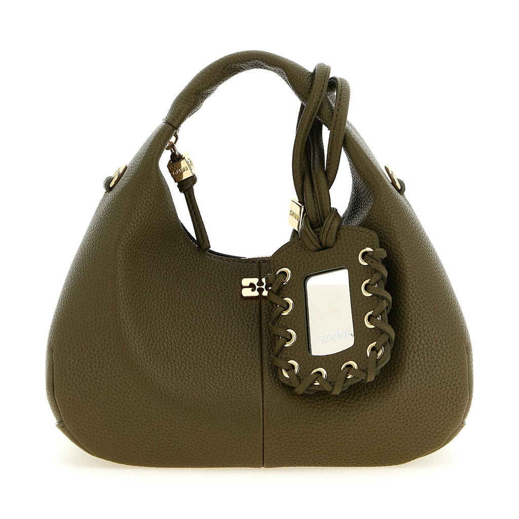 Ganni Bicolor Polyester Handbag