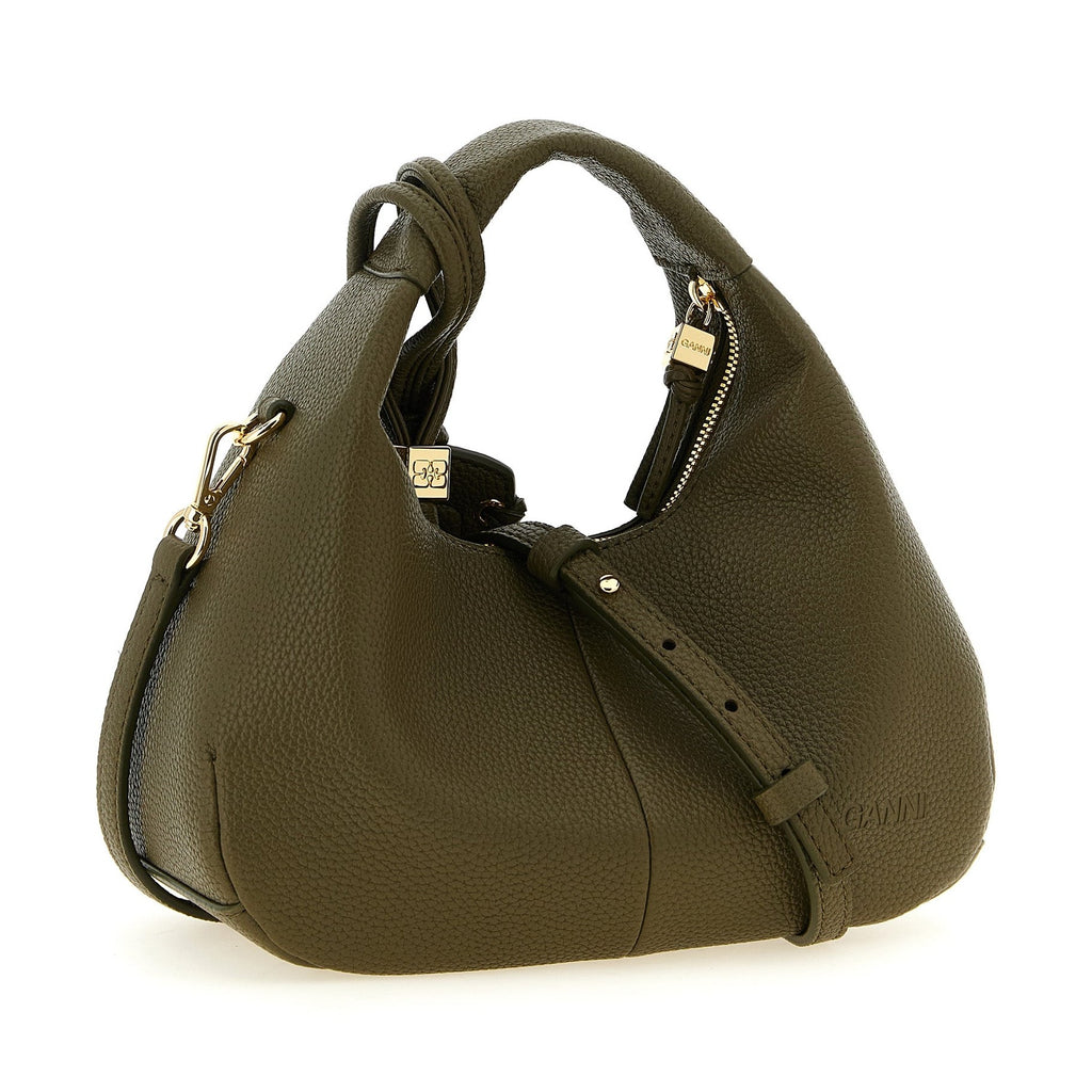 Ganni Bicolor Polyester Handbag
