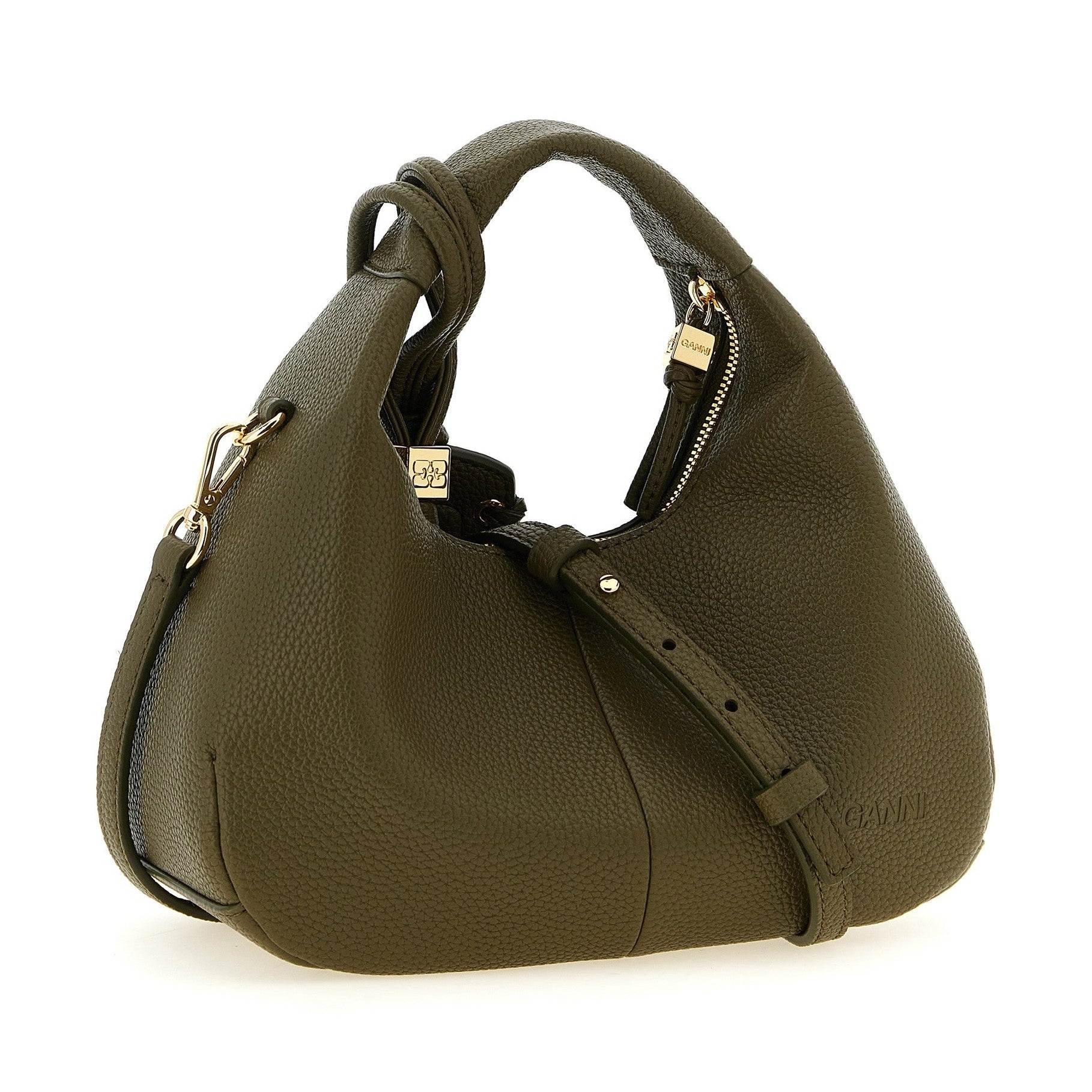 Ganni Bicolor Polyester Handbag