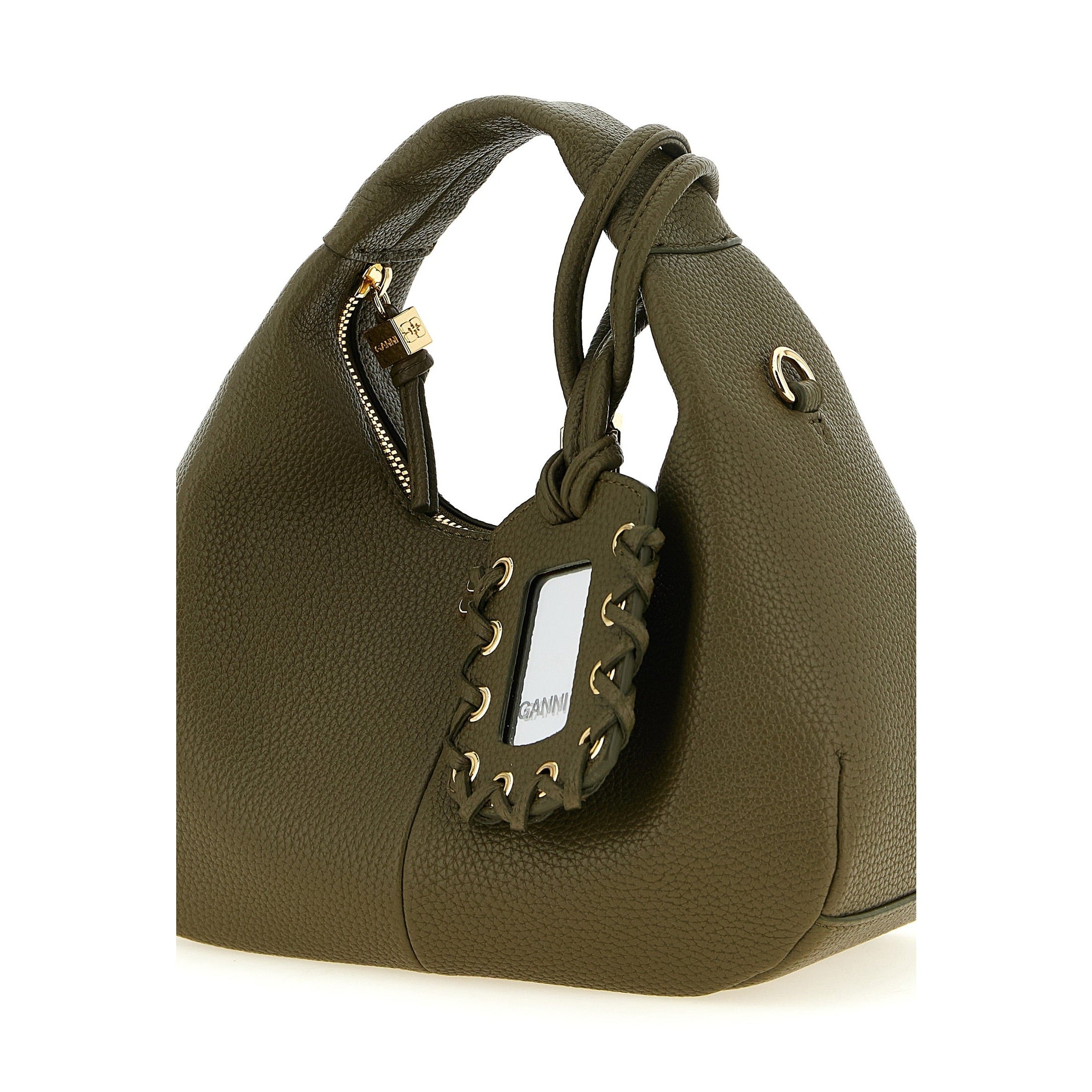 Ganni Bicolor Polyester Handbag