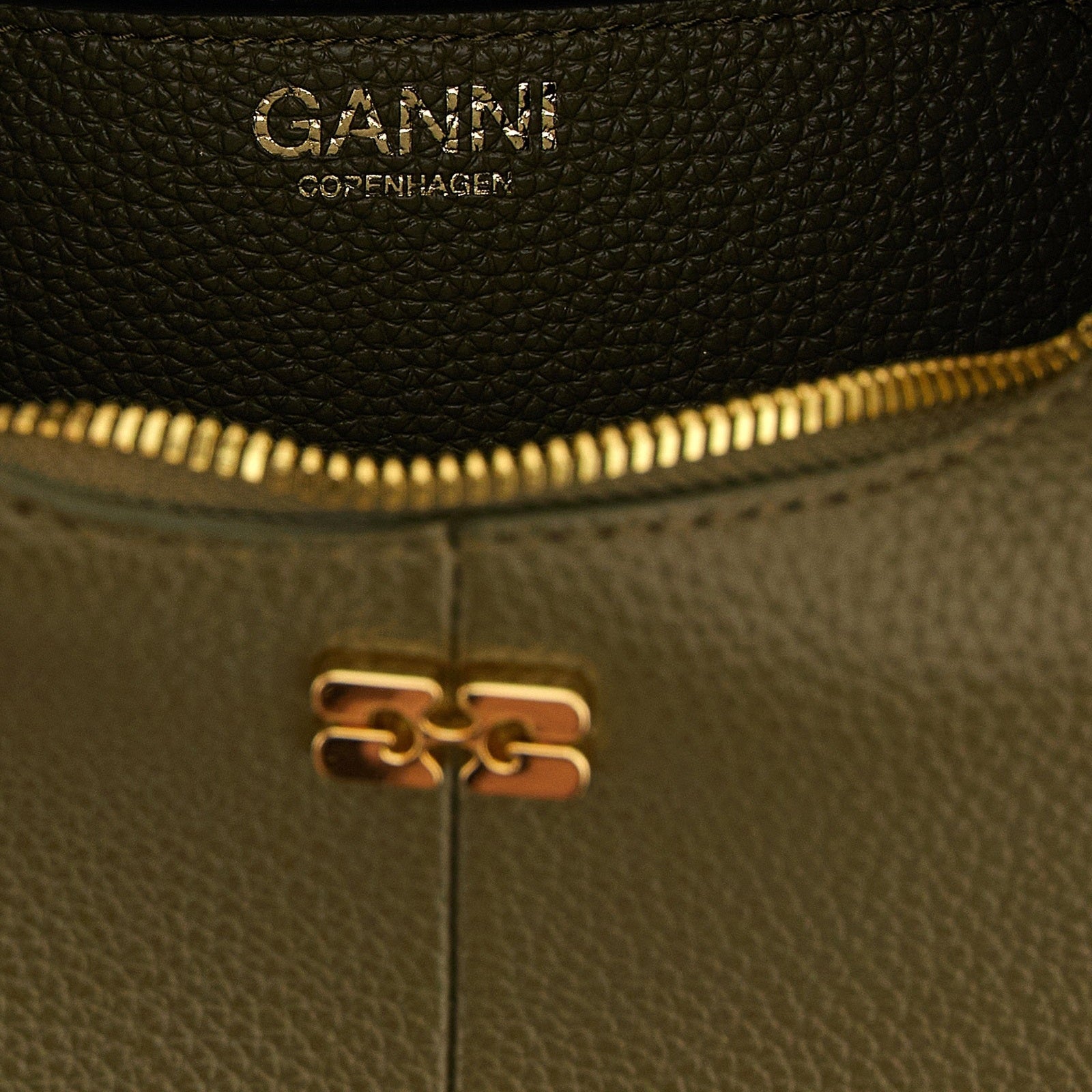 Ganni Bicolor Polyester Handbag