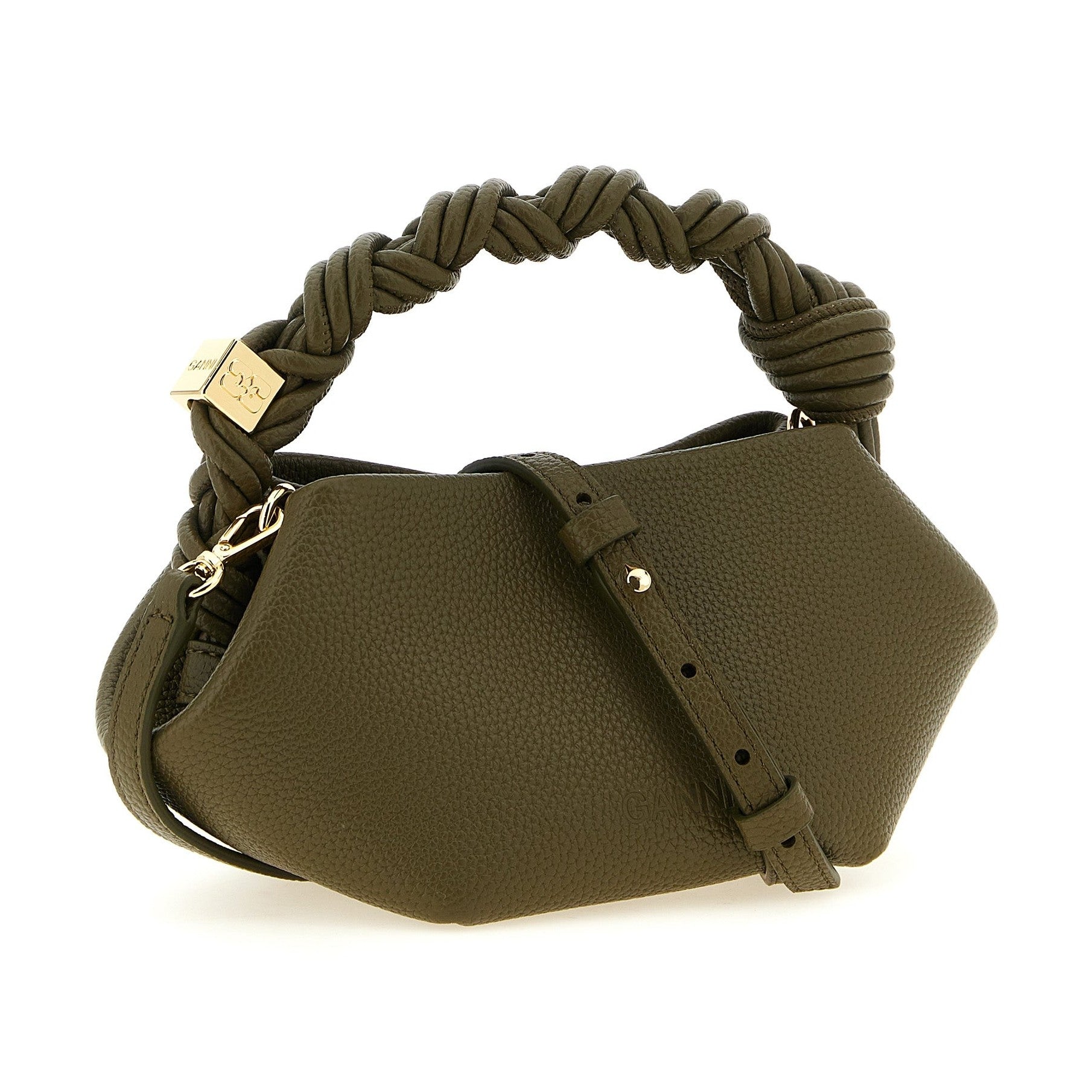 Ganni Bicolor Polyester Handbag