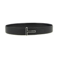 Tom Ford Black Calfskin Regular Belt