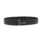 Tom Ford Black Calfskin Regular Belt