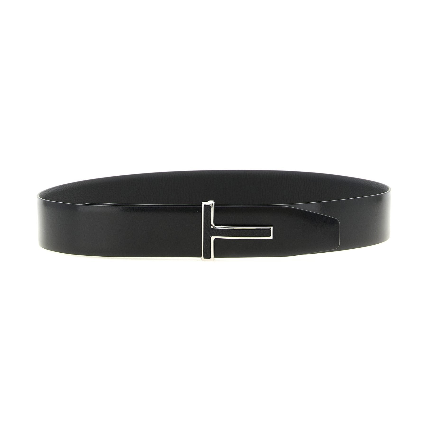 Tom Ford Black Calfskin Regular Belt