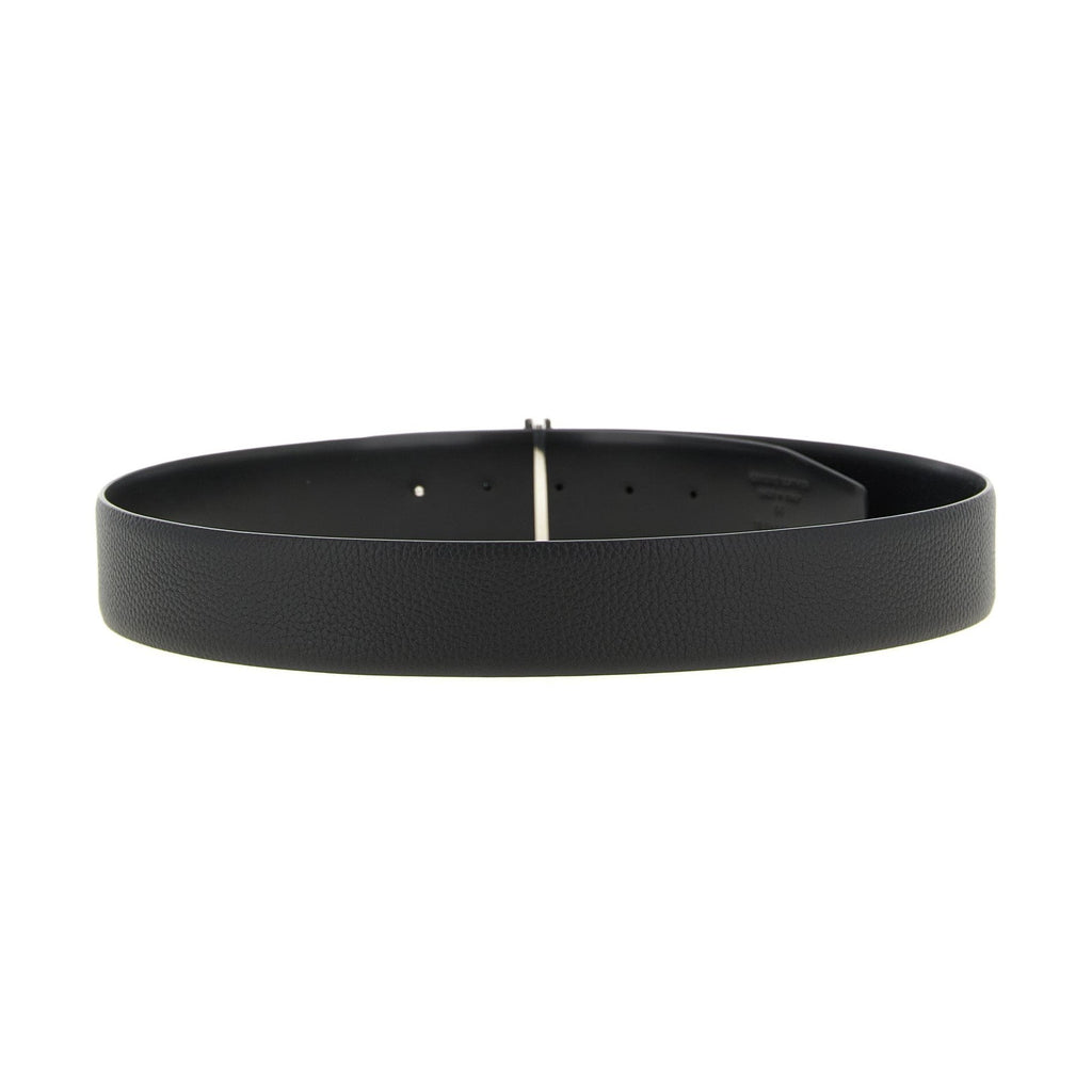Tom Ford Black Calfskin Regular Belt