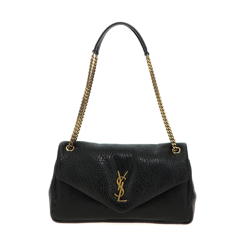 Saint Laurent Black Leather Shoulder Bag