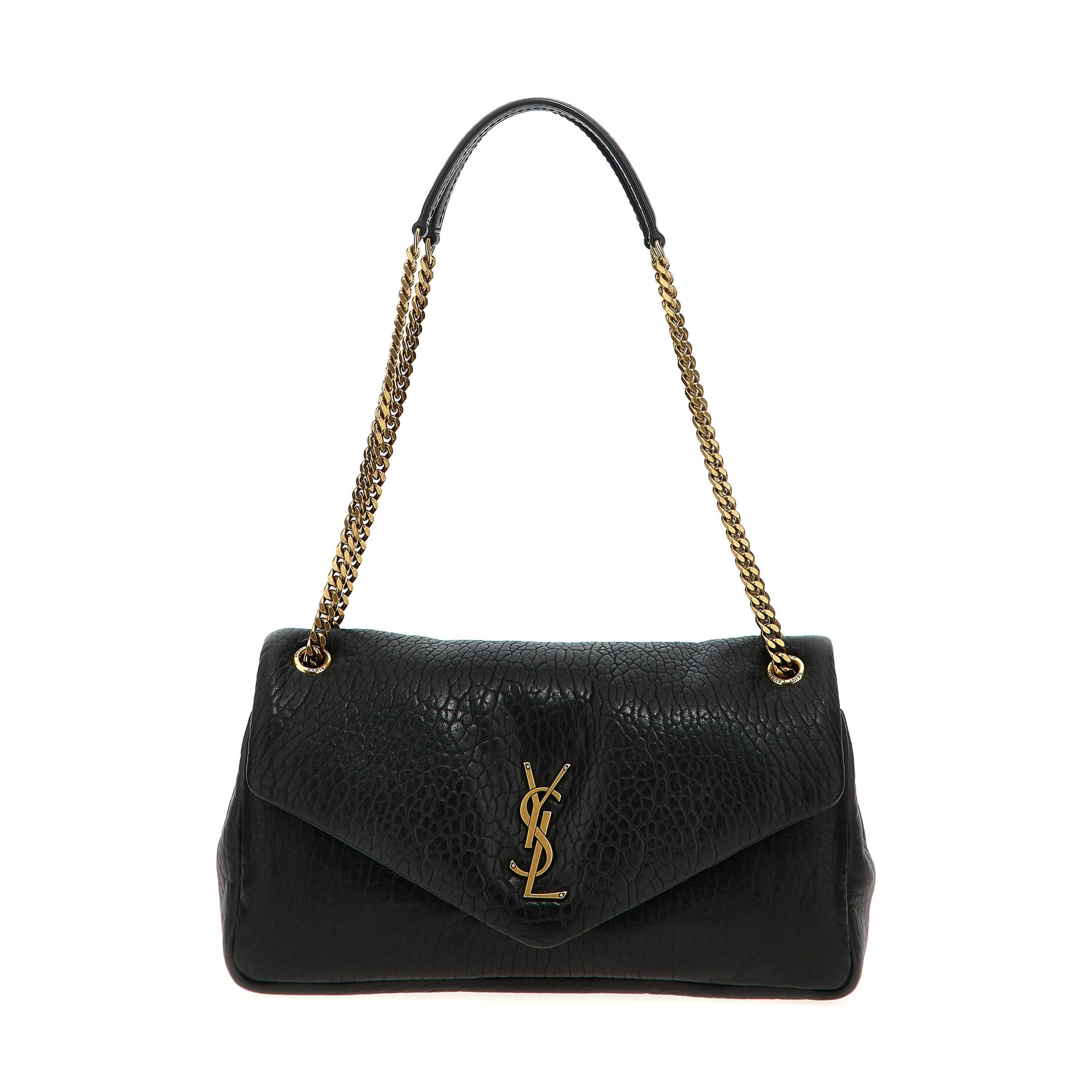Saint Laurent Black Leather Shoulder Bag