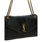 Saint Laurent Black Leather Shoulder Bag