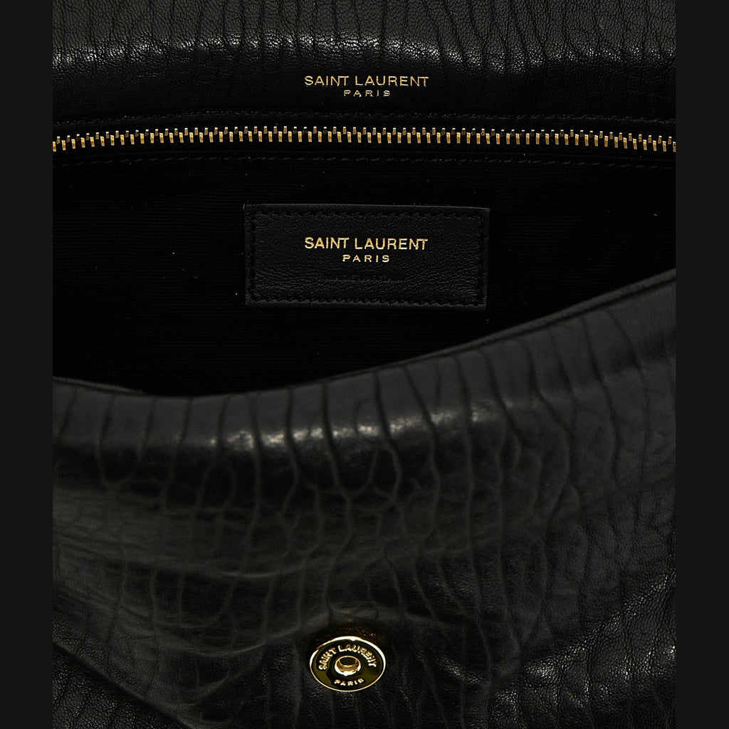 Saint Laurent Black Leather Shoulder Bag