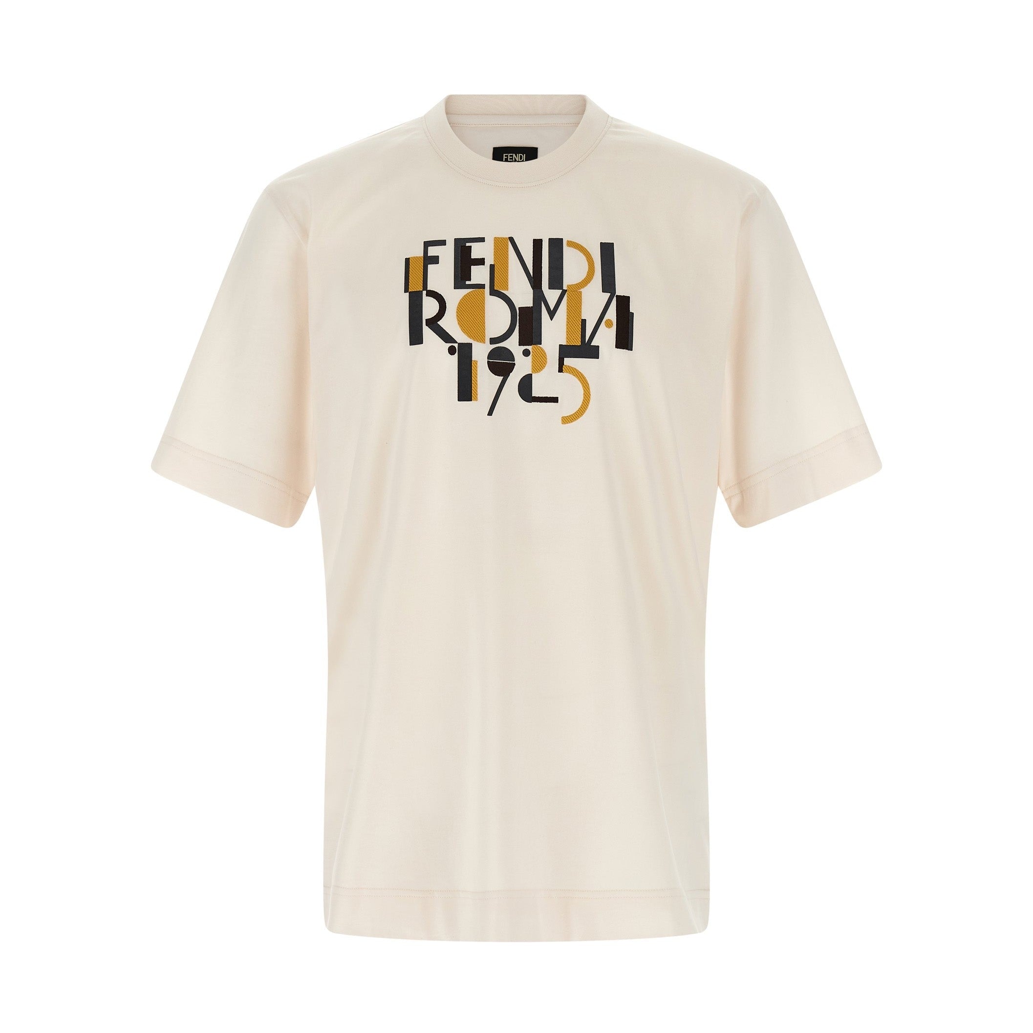 Fendi White Cotton T-Shirt
