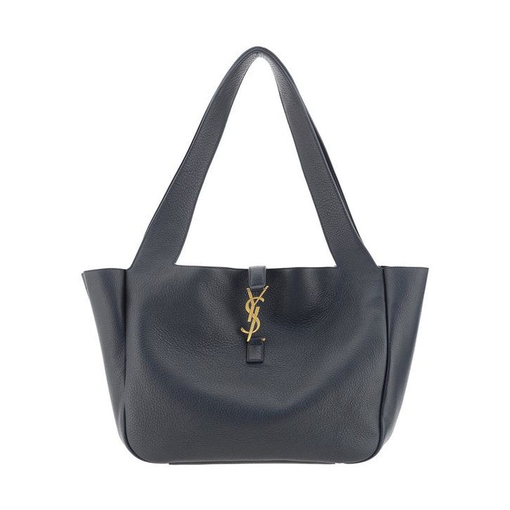 Saint Laurent Black Calf Leather Bos Taurus Shoulder Bag