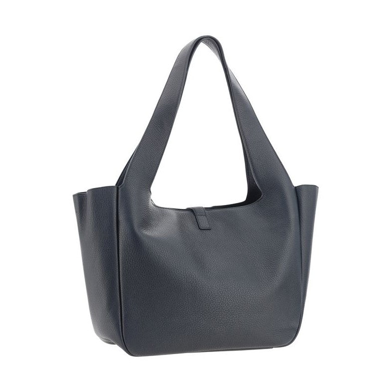 Saint Laurent Black Calf Leather Bos Taurus Shoulder Bag