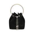 Jimmy Choo Black Cotton Shoulder Bag