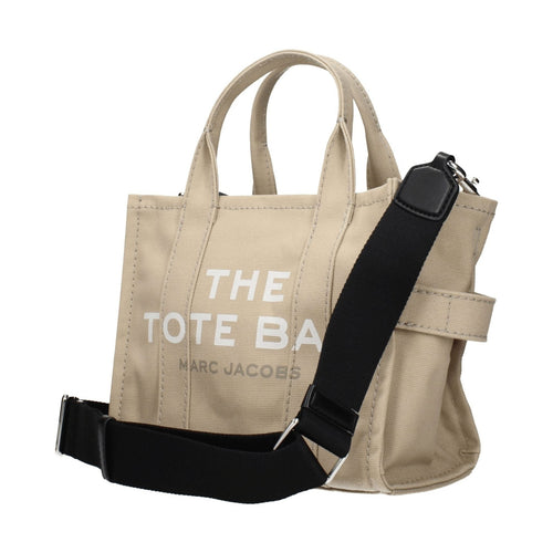 Beige Fabric Handbag
