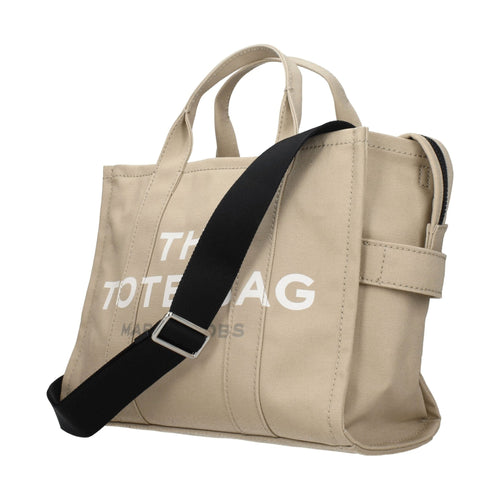 Beige Fabric Handbag