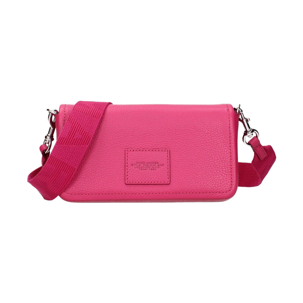 Pink Leather Crossbody Bag
