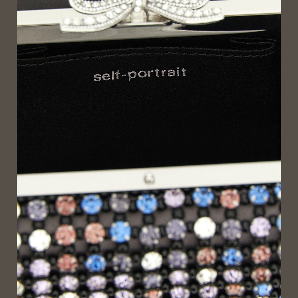 Self-Portrait Multicolor Polyester Clutch Bag
