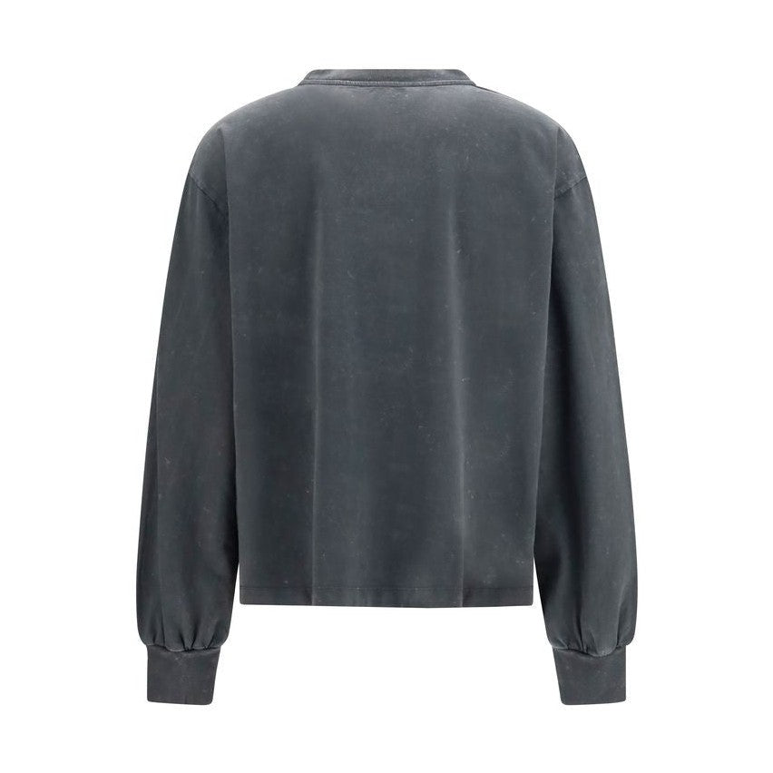 Ganni Gray Cotton Sportswear
