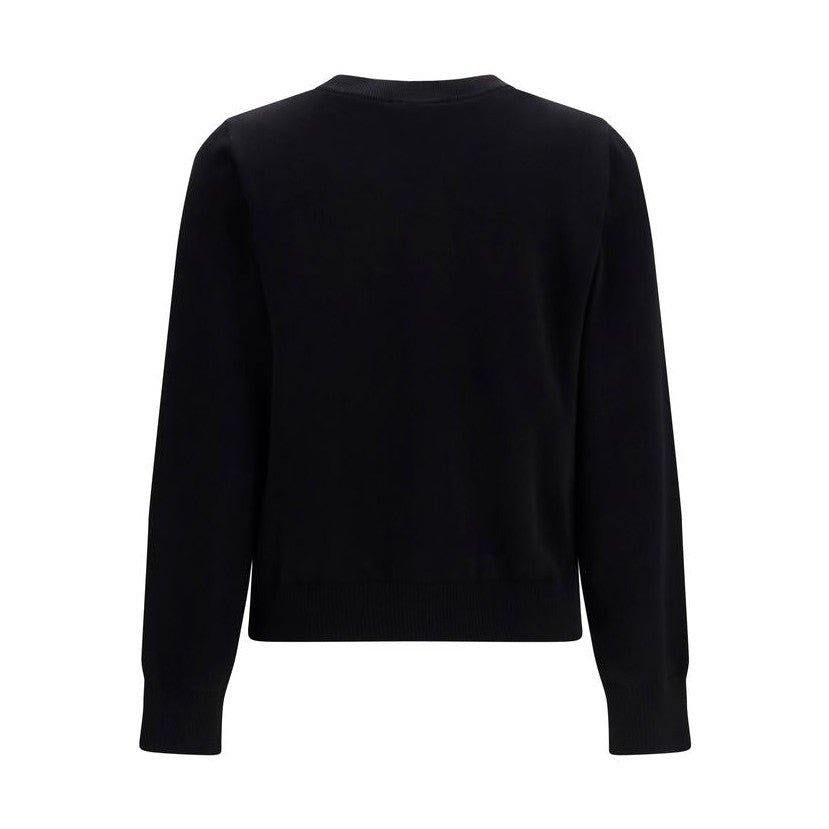 Ganni Black Cotton Sweatshirt