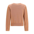 Ganni Beige Cotton Sweatshirt