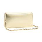 Christian Louboutin Gold Lambskin Clutch Bag
