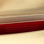 Christian Louboutin Gold Lambskin Clutch Bag